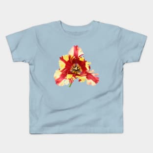 Tulipa 'Flaming Parrot' Parrot Group Tulip Kids T-Shirt